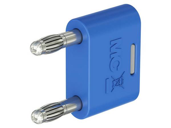Stäubli KS-4N-19 Verbindungsstecker mit federnder MULTILAM blau