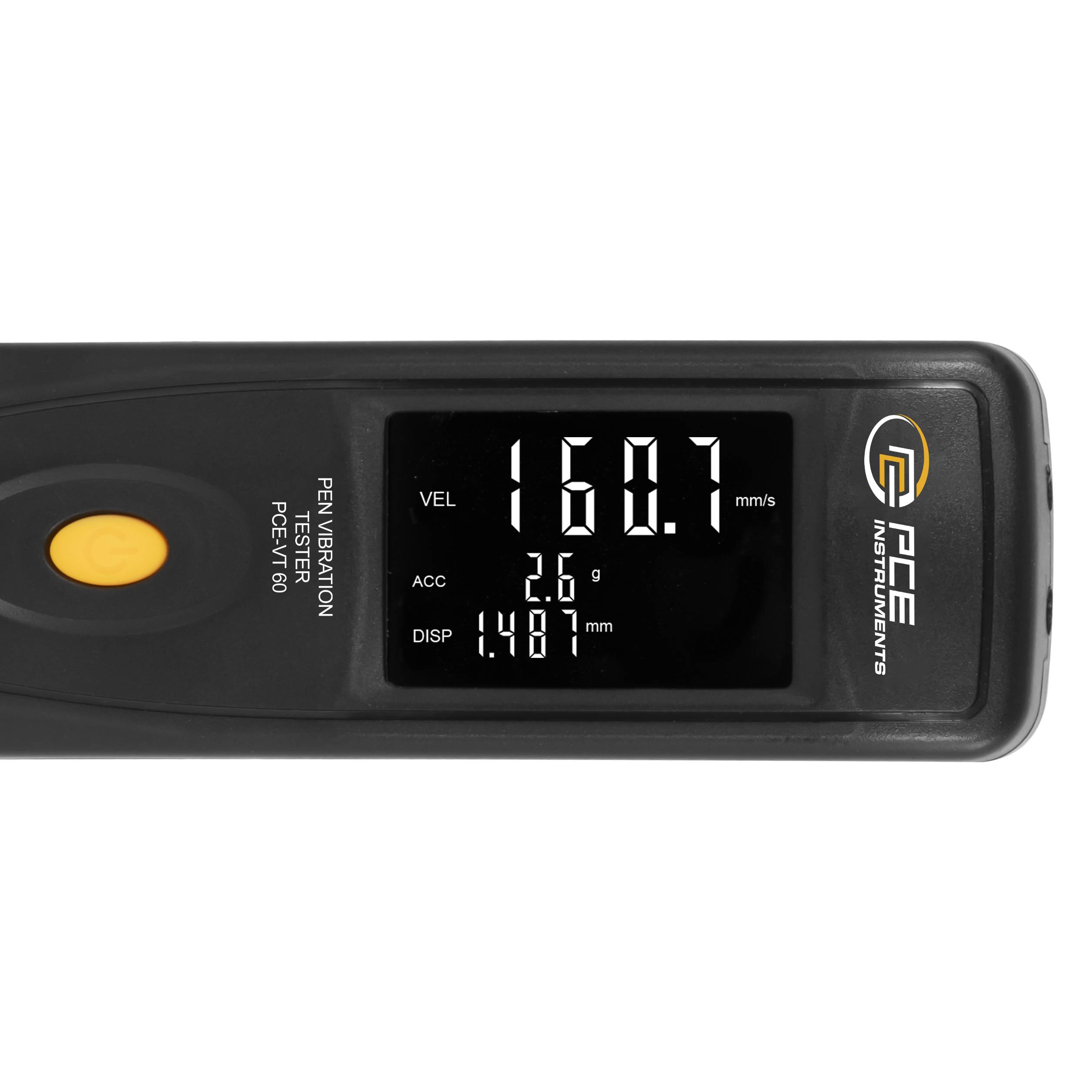 PCE Instruments Vibrationstester PCE-VT 60 |Beschleunigung: 0,1…300 m/s² |Geschwindigkeit: 0,1…300 mm/s |Weg: 0,001…3 mm-2
