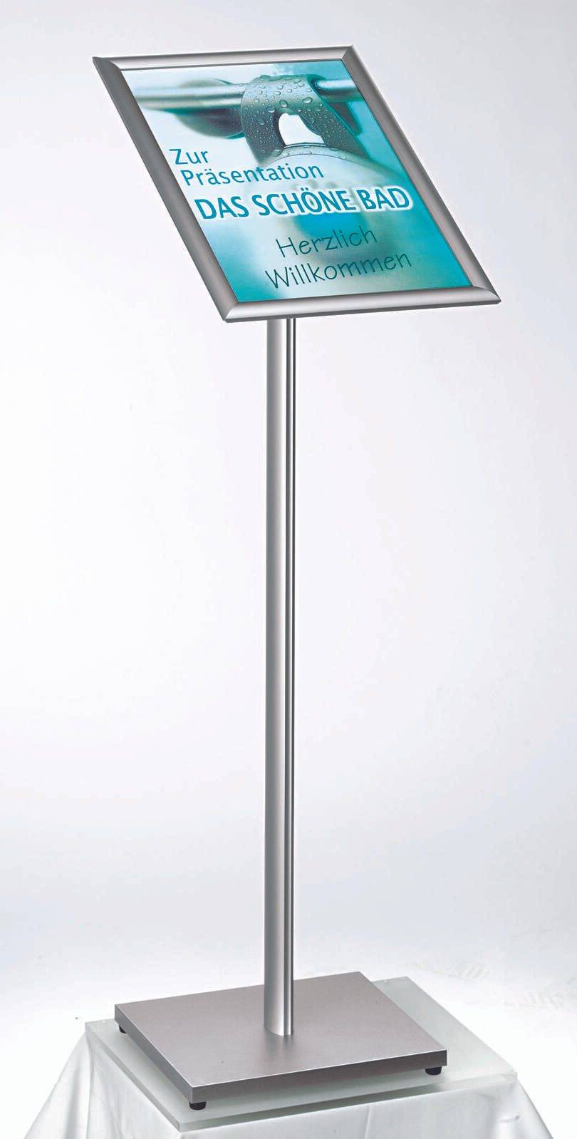 Showdown® Displays Infoständer A3 1-Fach alusilber MBA3G25-0