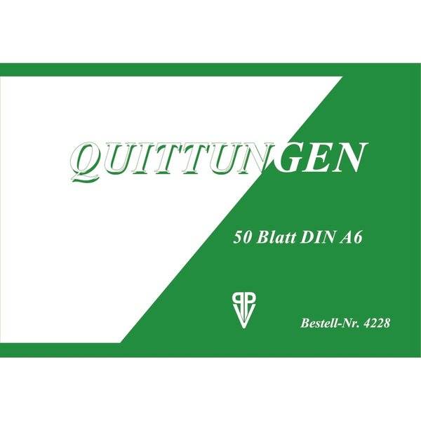 Quittung - A6 50 Blatt.