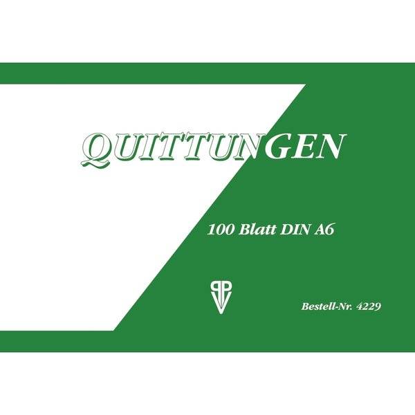 Quittung - A6 quer 100 Blatt.-0