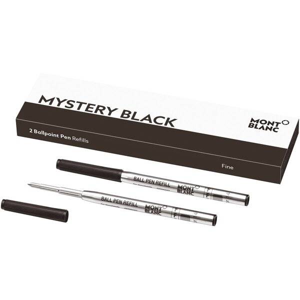 Montblanc 128210, Schwarz, Fein, Schwarz, Stahl, 0,8 mm, 2 Stück(e)-0