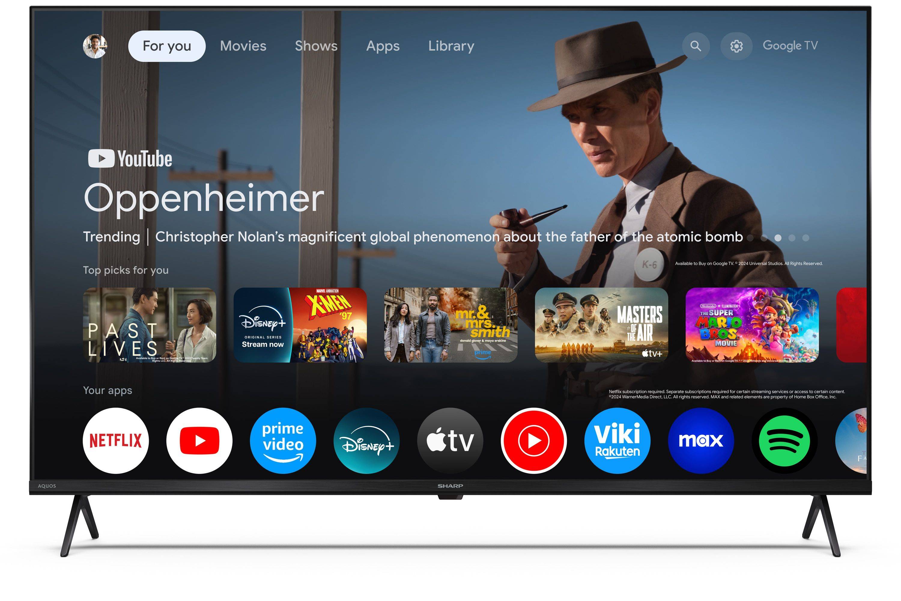 Sharp 43HL4265E, 109,2 cm (43"), 3840 x 2160 Pixel, LED, Smart-TV, WLAN, Schwarz-1