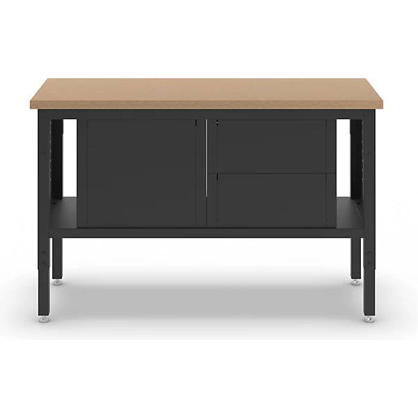 Werkbank BLACKLINE mit 4 Schubladen Flügeltürschrank Plattenbreite 1524 mm. Simon Evers & CO. GmbH 84577749-3