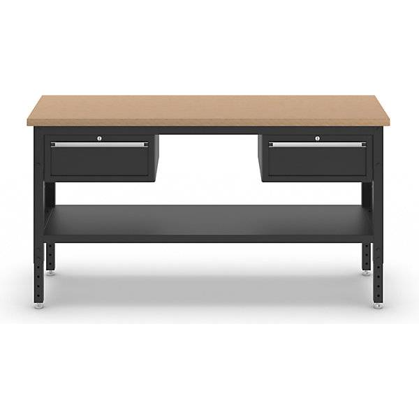 Werkbank BLACKLINE mit 2 Einzelschubladen Plattenbreite 1829 mm. Simon Evers & CO. GmbH 84577649-1