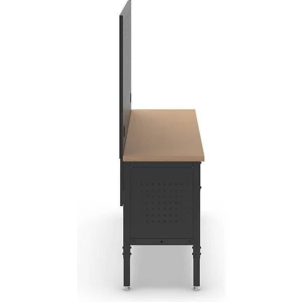 Werkbank BLACKLINE ohne Unterbauschrank mit Lochwand Plattenbreite 1829 mm. Simon Evers & CO. GmbH 84577349-4