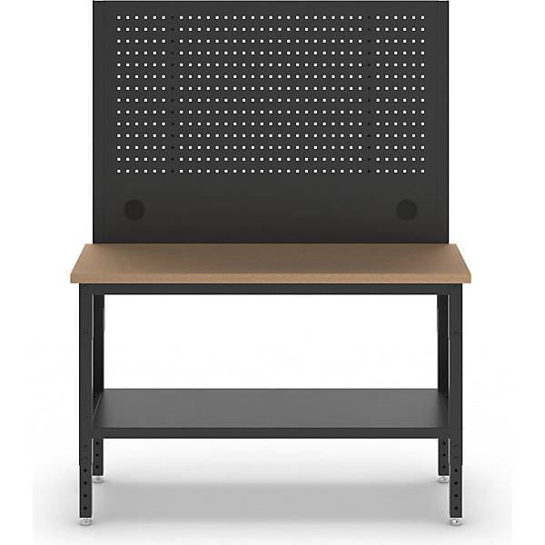 Werkbank BLACKLINE ohne Unterbauschrank mit Lochwand Plattenbreite 1524 mm. Simon Evers & CO. GmbH 84577449-2