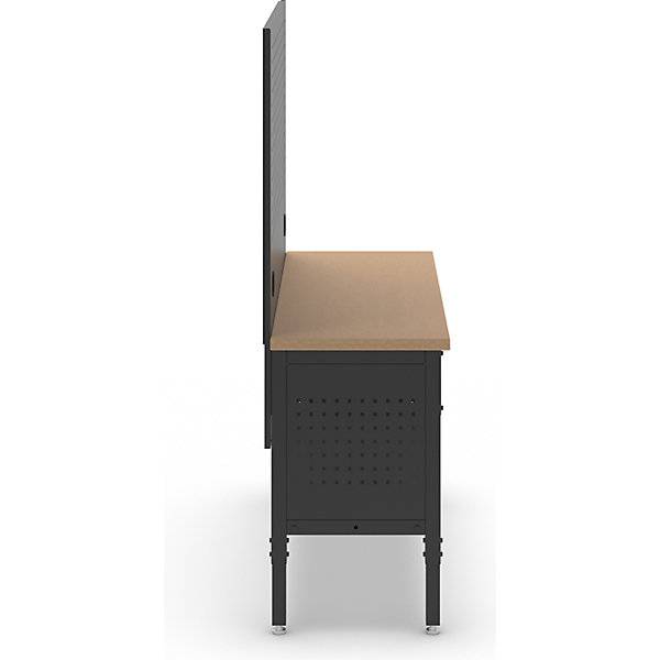 Werkbank BLACKLINE ohne Unterbauschrank mit Lochwand Plattenbreite 1524 mm. Simon Evers & CO. GmbH 84577449-3