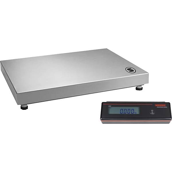 Tischwaage mit Anzeigegerät Wägebereich bis 150 kg Wägeplatte 520 x 400 x 70 mm. Soehnle Industrial Solutions-0
