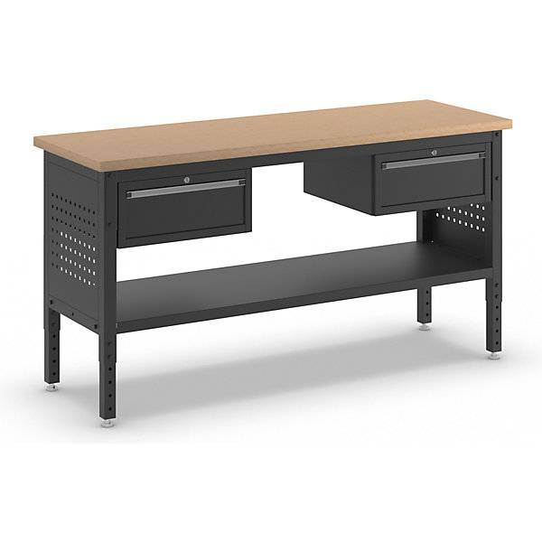 Werkbank BLACKLINE mit 2 Einzelschubladen Plattenbreite 1829 mm. Simon Evers & CO. GmbH 84577649