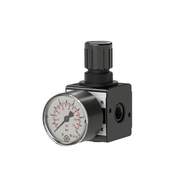 RIEGLER Druckregler »multifix«, inkl. Manometer, BG 1, G 1/4, PE max. 16 bar, Mediums-Umgebungstemp. max. 60 °C, Regelbe