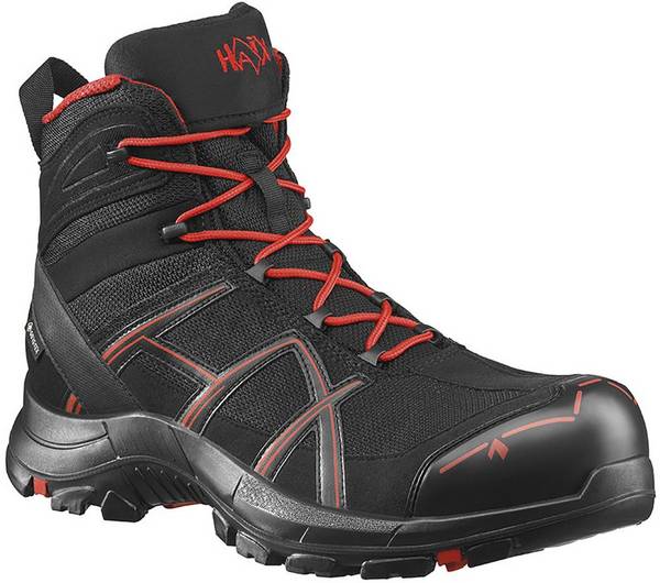 Sicherheitsstiefel BLACK EAGLE 40.1, MID, S3, schwarz-rot, Gr.9 (43)
