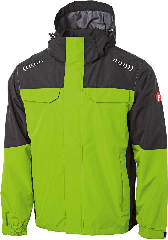 Regenjacke Plus lime/schwarz Gr. 2XL Fortis Elements-0