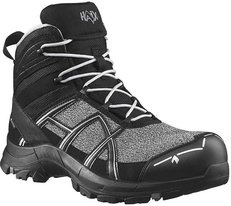 HAIX Sicherheitsstiefel Black Eagle Safety Pro mid 610039 schwarz/ silberfarben Gr. 37-0