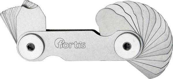 Radienschablone 17 Blatt 1,0- 7,0mm FORTIS