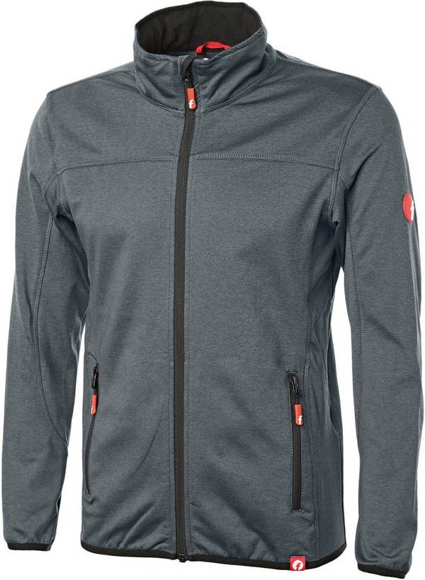 Tech-Fleecejacke grau/schwarz meliert Gr. XS Fortis Elements