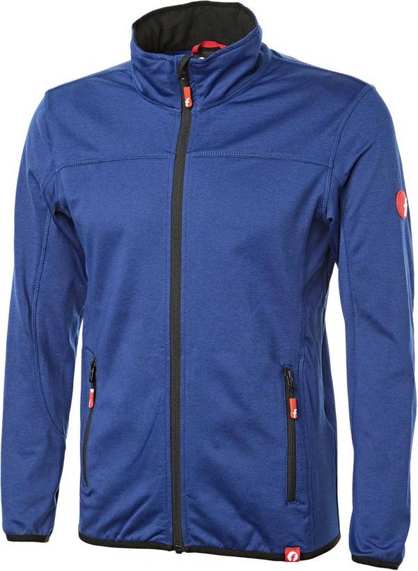 Tech-Fleecejacke kornblau/schwarz meliert Gr. 2XL Fortis Elements
