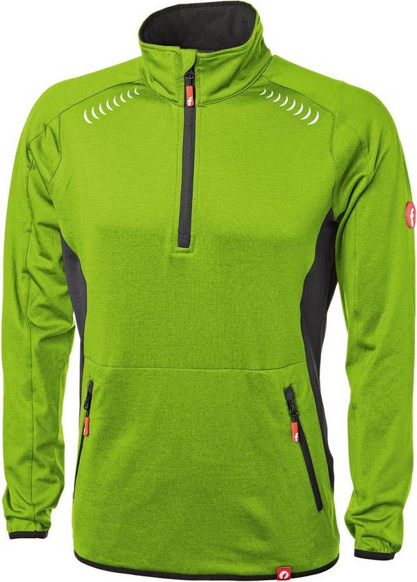 Tech-Fleecepullover lime/schwarz meliert Gr. 4XL Fortis Elements