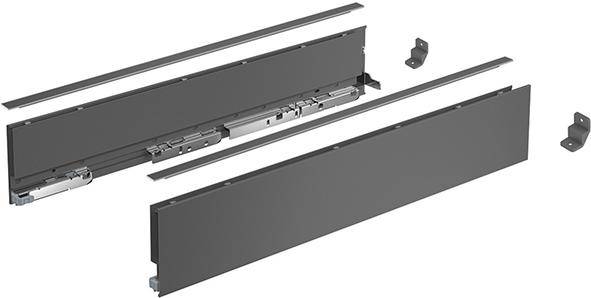 HETTICH Schubkastenzarge AvanTech YOU Set 450mm H101mm links und rechts anthrazit-0