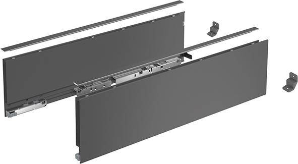 HETTICH Schubkastenzarge AvanTech YOU Set 350mm H139mm links und rechts anthrazit-0