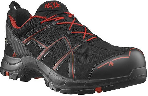 Halbschuh BLACK EAGLE 40.1, LOW, S3, schwarz-rot, Gr.7 (41)