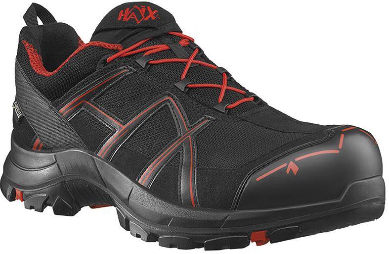 HAIX Sicherheitshalbschuh Black Eagle Safety 40.1 low 610002 schwarz/rot Gr. 37-0
