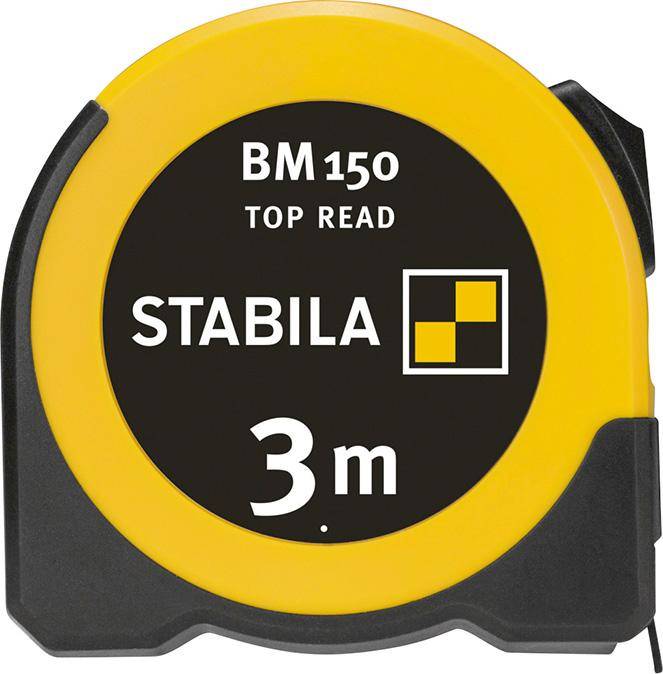 Taschenrollbandmaß BM 150 L.3m B.16mm mm/mm EGII ABS/TPE Festst.STABILA-0