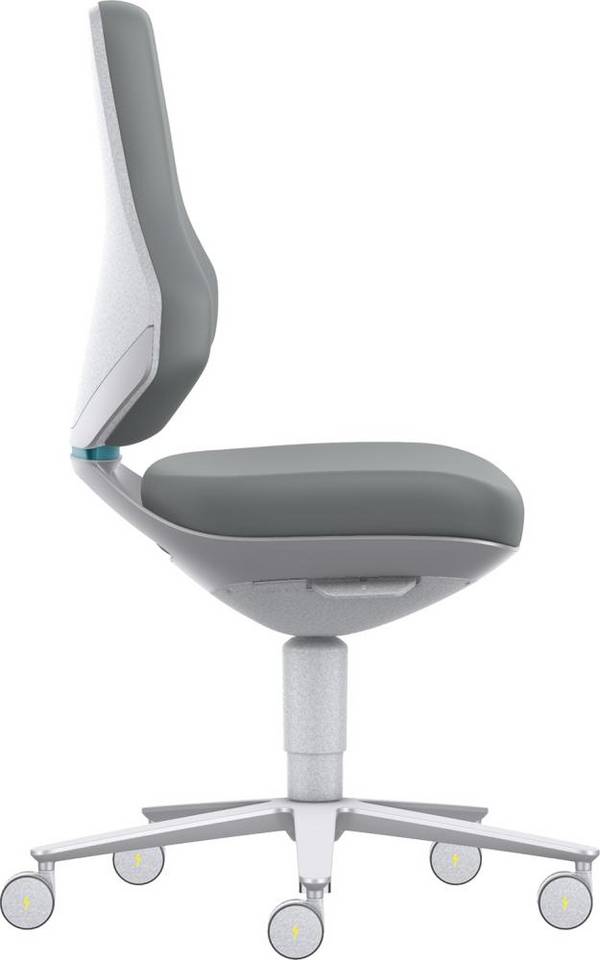 Bimos Arbeitsstuhl Texon 2 weiß-meliert ESD Sitzhöhe 450-620 mm