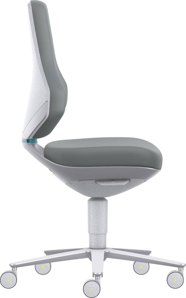 Bimos Arbeitsstuhl Texon 2 weiß-meliert ESD Sitzhöhe 450-620 mm-0