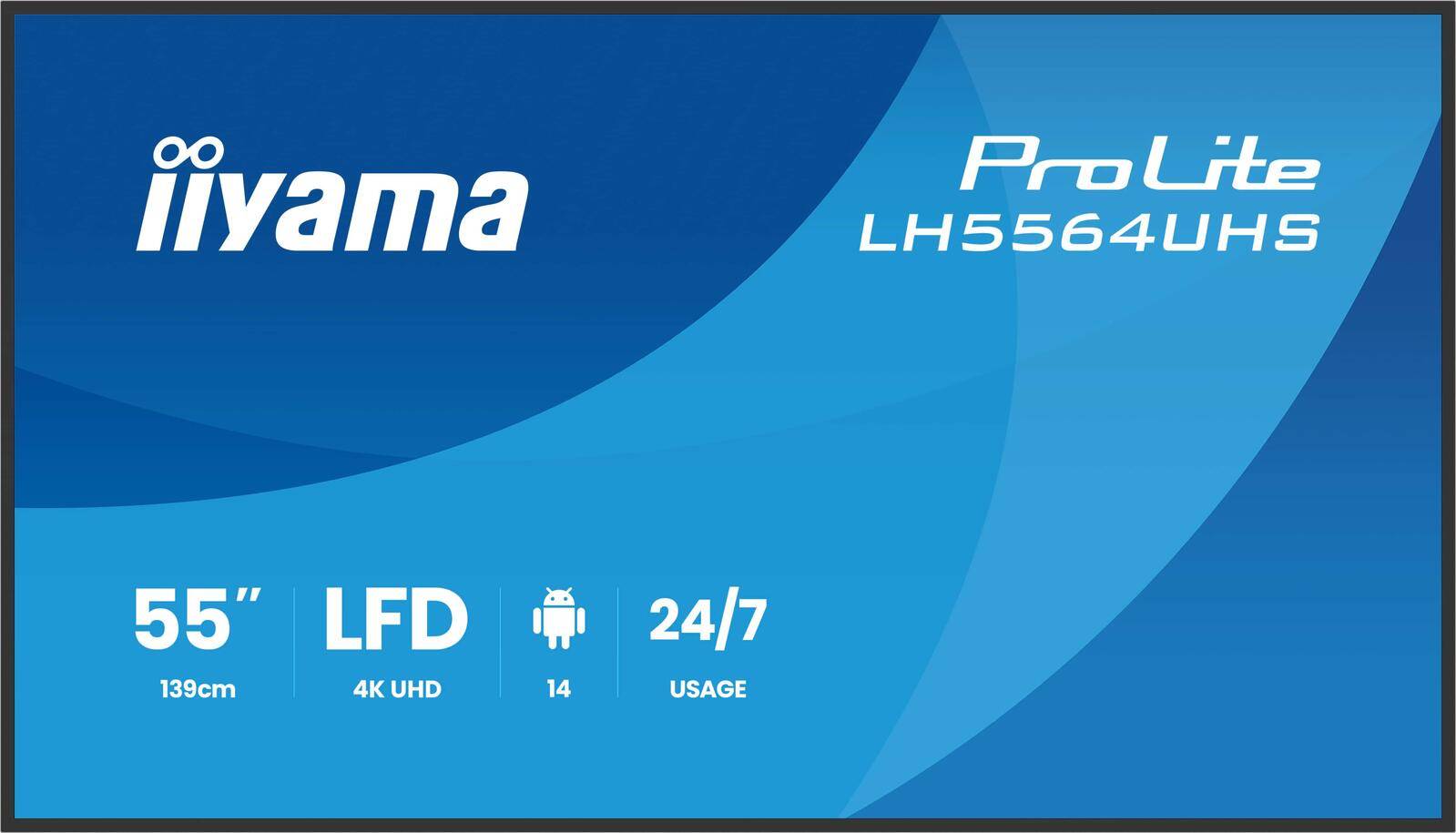 iiyama ProLite LH5564UHS-B1AG Signage Display 139,7 cm (55"")-0