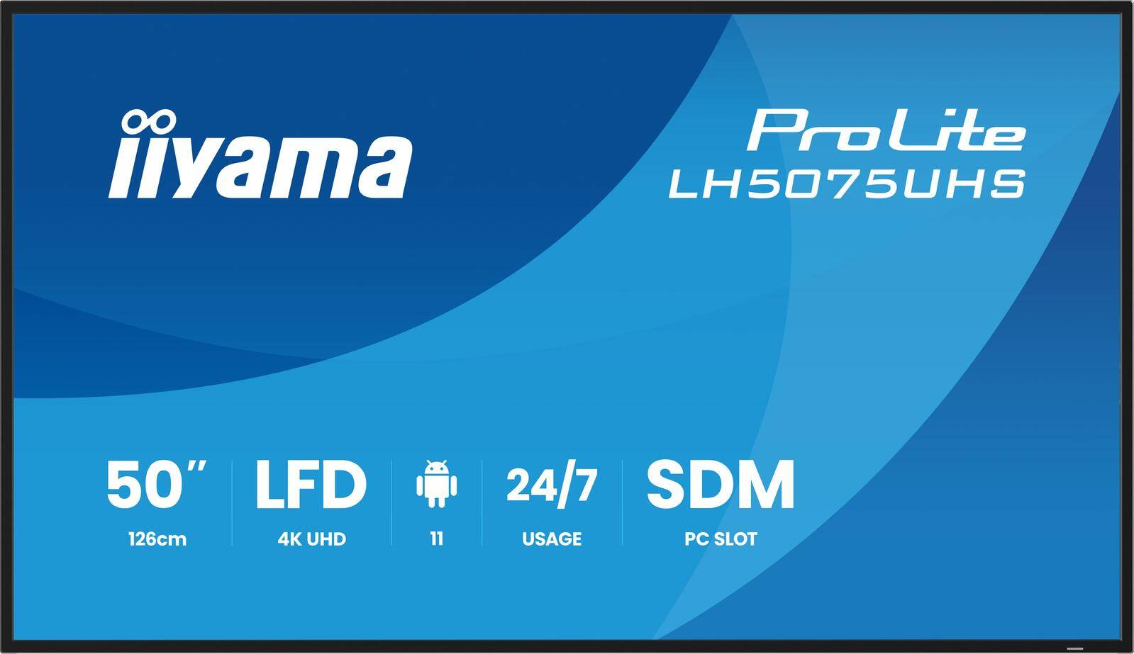 iiyama ProLite 127 cm 50 Zoll Diagonalklasse LCD-Display mit LED-Hintergrundbeleuchtung Digital Signage integrierter-0