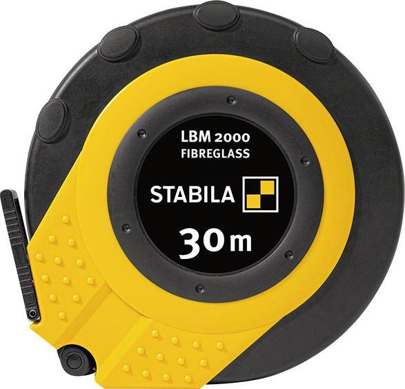 STABILA Kapselbandmaß LBM 2000 FIBREGLASS L.30m Band-B.13mm cm EG III Glasfaserband - 19655-0