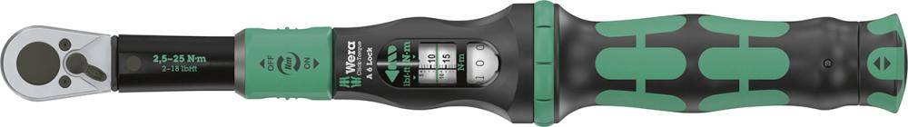 Drehmomentschlüssel Click-Torque Lock A6 2,5-25Nm 1/4" BitaufnahmeWera-0