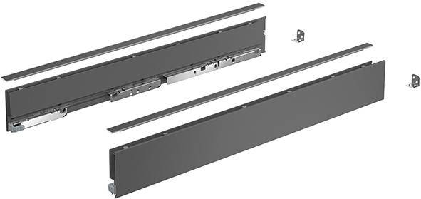 HETTICH Schubkastenzarge AvanTech YOU Set 550mm H77mm links und rechts anthrazit-0