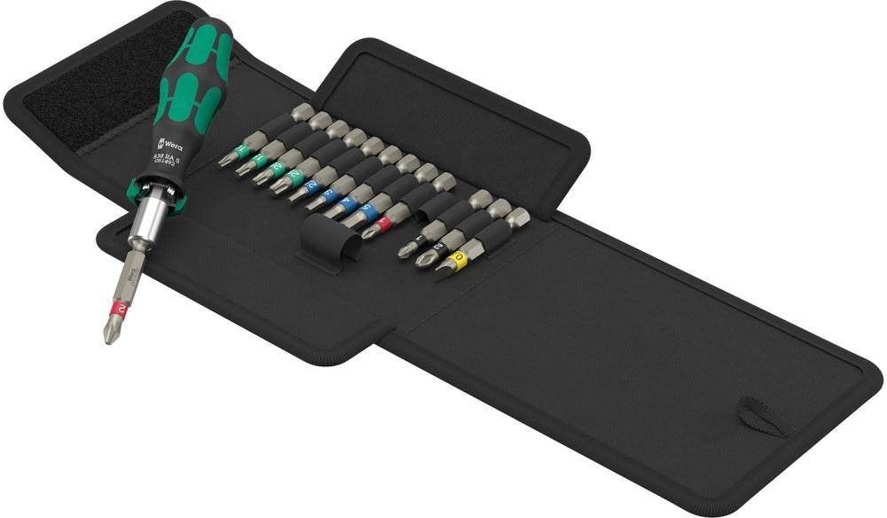 Bit-Satz Kraftform Kompakt Ratsche14-teilig Wera-0