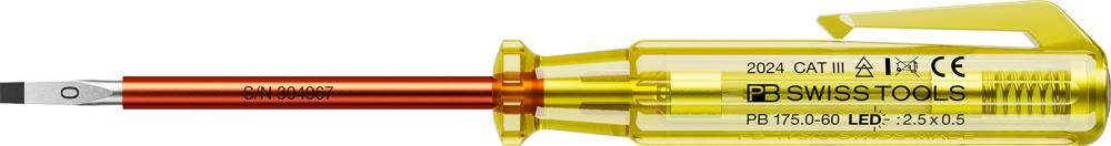 Phasenprüfer LED einpolig 2,5x0,5x60mm PB Swiss Tools-0
