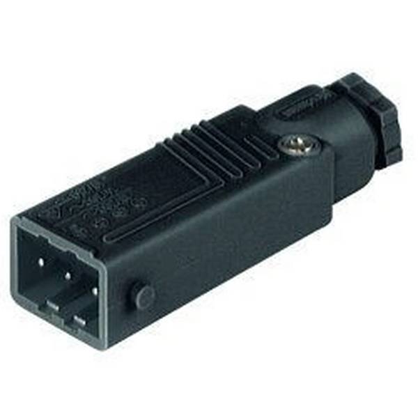 Hirschmann Leitungsstecker mit Zugentlastung, PG11,3, 3+PE, schwarz, 1 Stk.