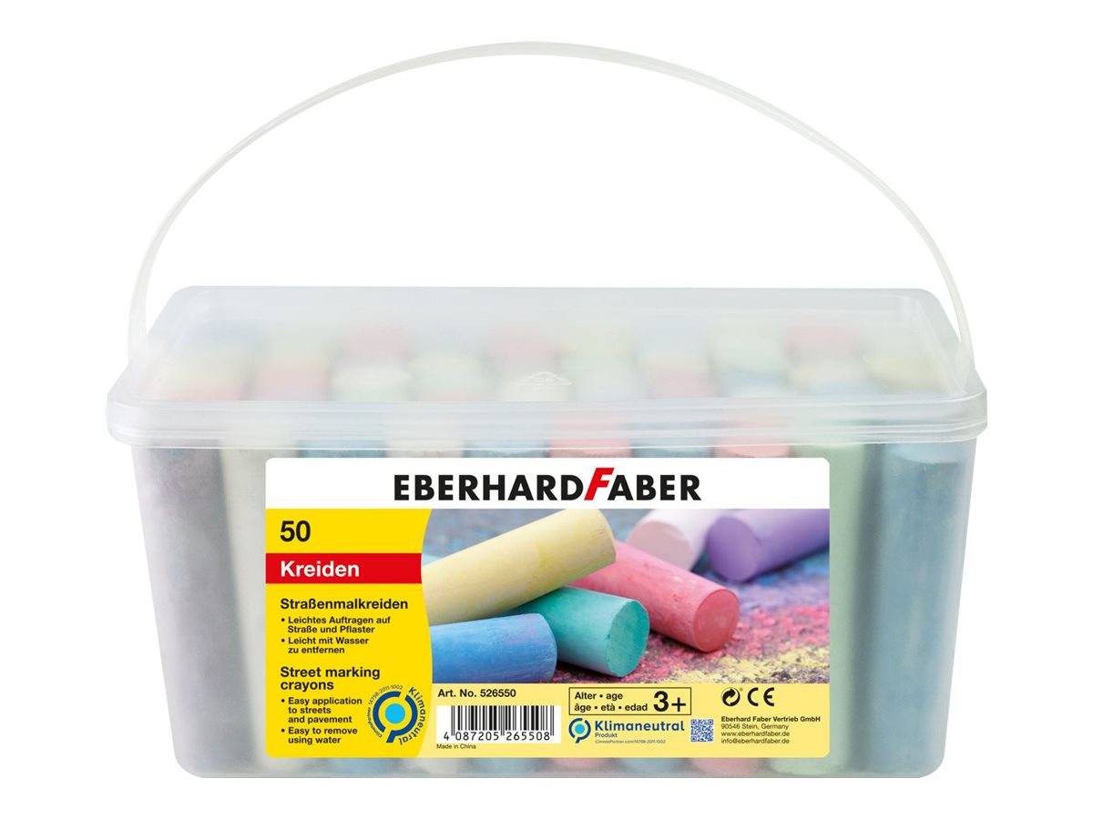 Eberhard Faber Kreide - gemischte Farben (Packung mit 50)