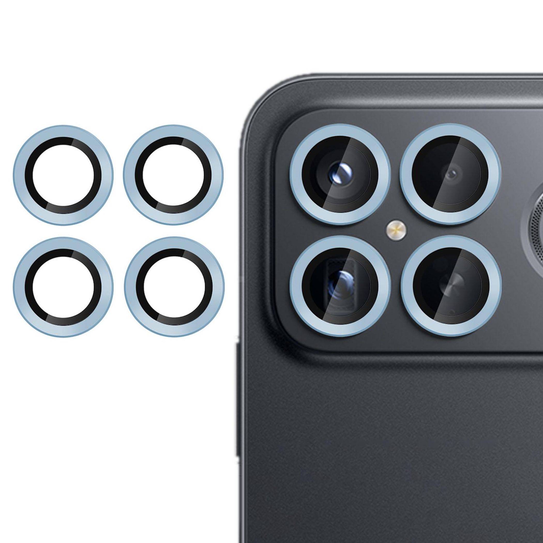 9H Kamera Schutzglas für Xiaomi Poco F8 Ultra Anti-Fingerprint Dünn Blau-0