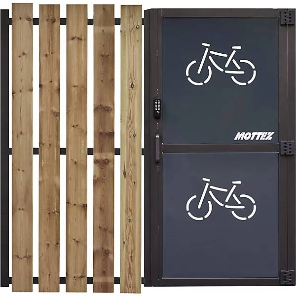 Fahrradunterstand HxB 2360 x 5600 mm Blech/Holz Tiefe 5150 mm Grundeinheit. 86479249 864792 49-2