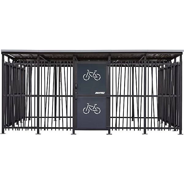 Fahrradunterstand HxB 2360 x 5600 mm Bambus Tiefe 5150 mm Grundeinheit. 86478849 864788 49-0