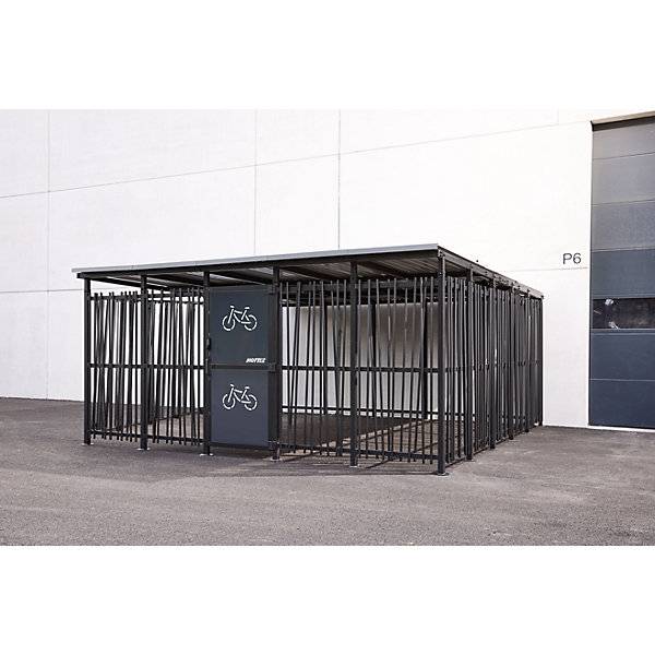 Fahrradunterstand HxB 2360 x 5600 mm Bambus Tiefe 5150 mm Grundeinheit. 86478849 864788 49-1