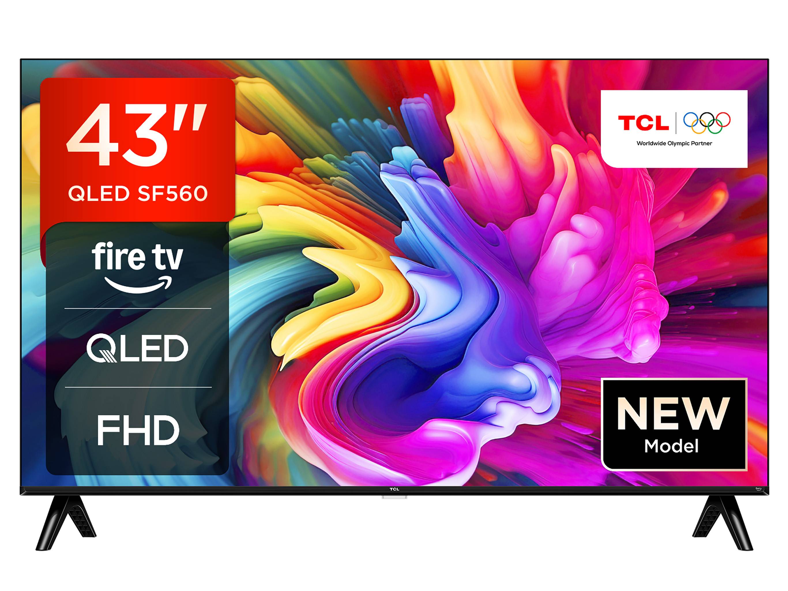 TCL 43SF560 QLED Fernseher 43 Zoll Fire TV Full HD Smart TV HDR Fernseher Alexa Triple-Tuner (2026)-0