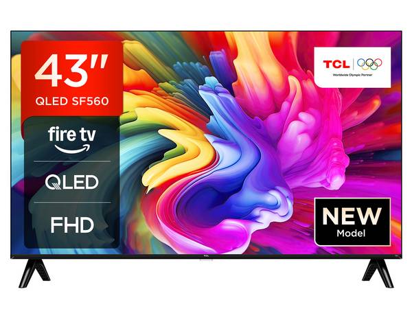 TCL 43SF560 QLED Fernseher 43 Zoll Fire TV Full HD Smart TV HDR Fernseher Alexa Triple-Tuner (2026)