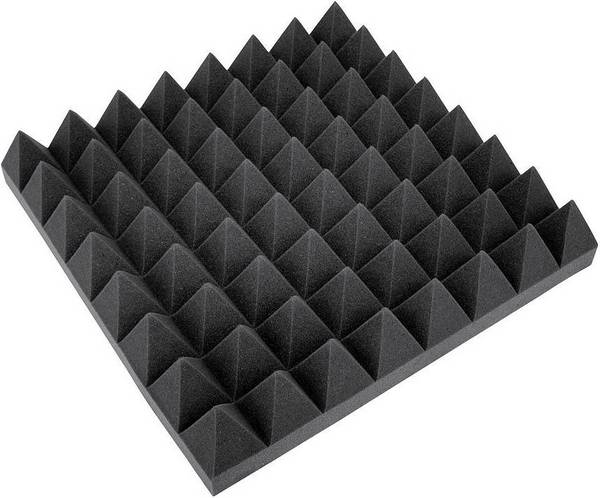 Akustikschaumstoff Pyramide 50x50cm 8070265T - Audio