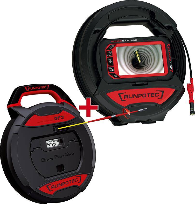RUNPOTEC Multifunktionskamera-Set Runpocam RC3 15m und GF3