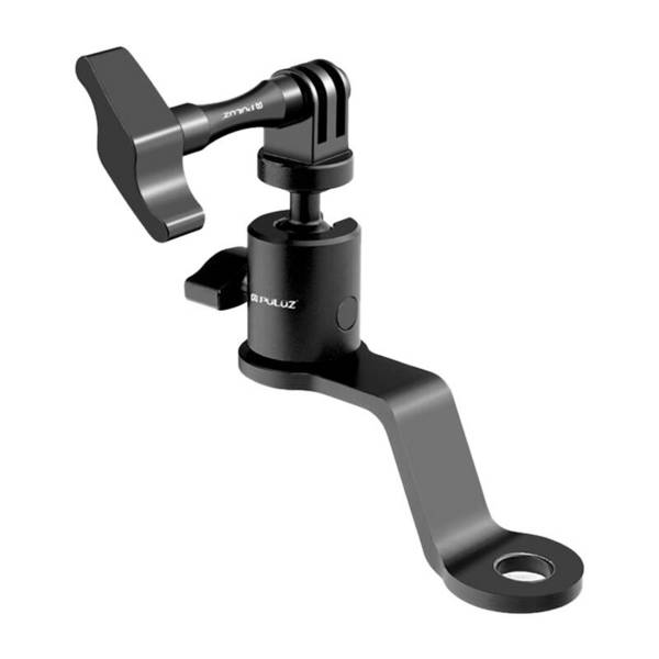 PULUZ Aluminium-Motorradspiegel-Kamerahalterung (schwarz)