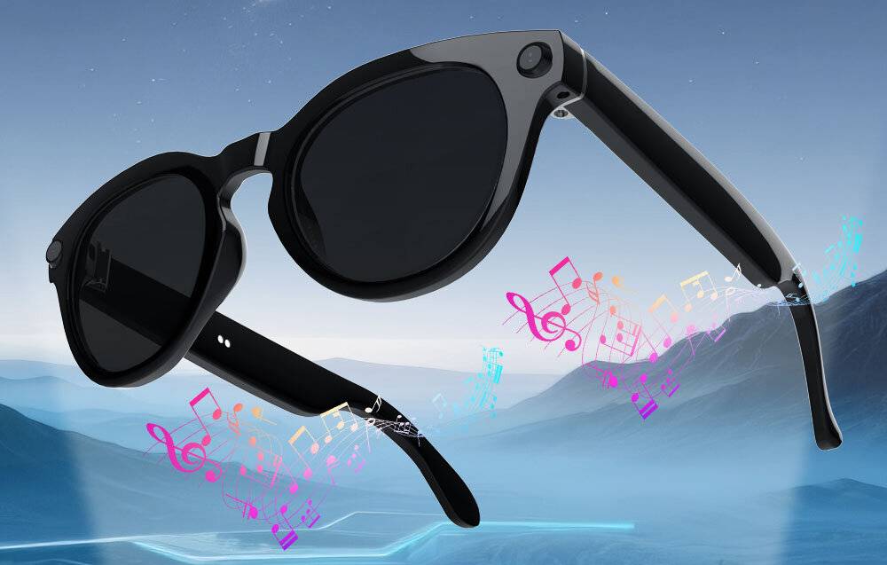 COLMI V03 smarte Sonnenbrille mit rundem Rahmen-4