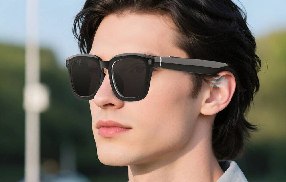 Symbolbild für COLMI V03 Smart Glasses Quadratischer Rahmen Sonnenbrille