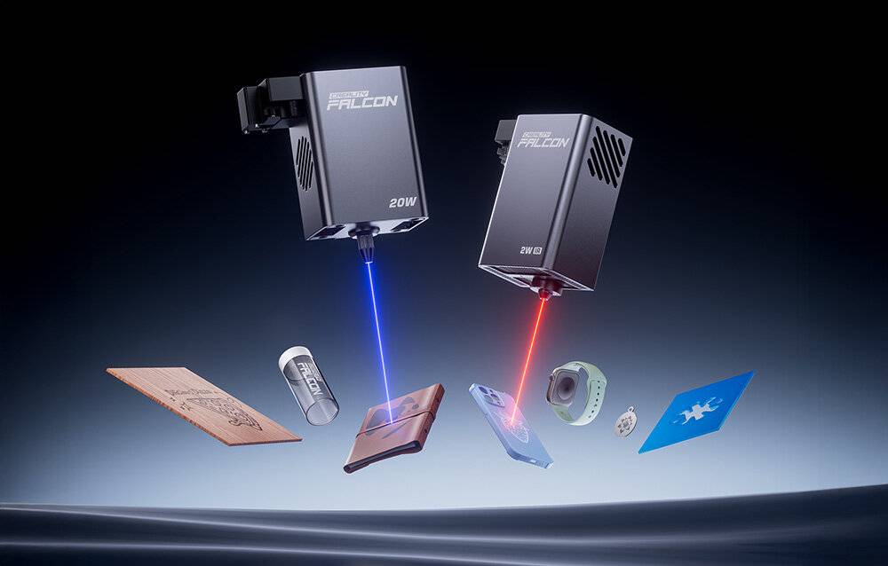 Preisbild für Creality Falcon A1 Pro Lasercutter, 20 W Diodenlaser, 600 mm/s, KI-Vision-System